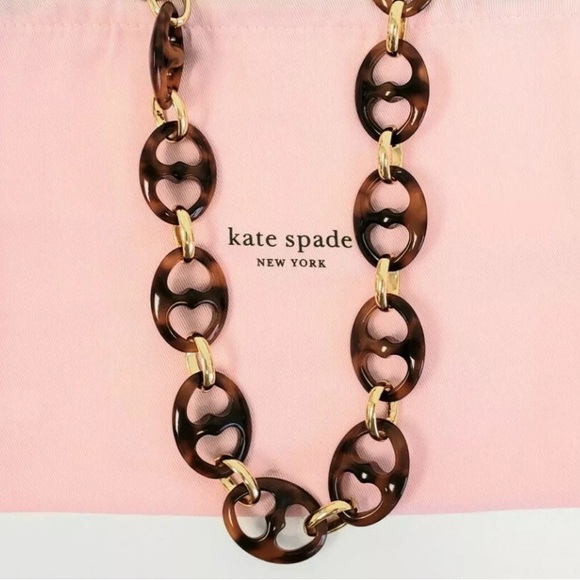 New Kate Spade duo link resin necklace - Picture 11 of 11